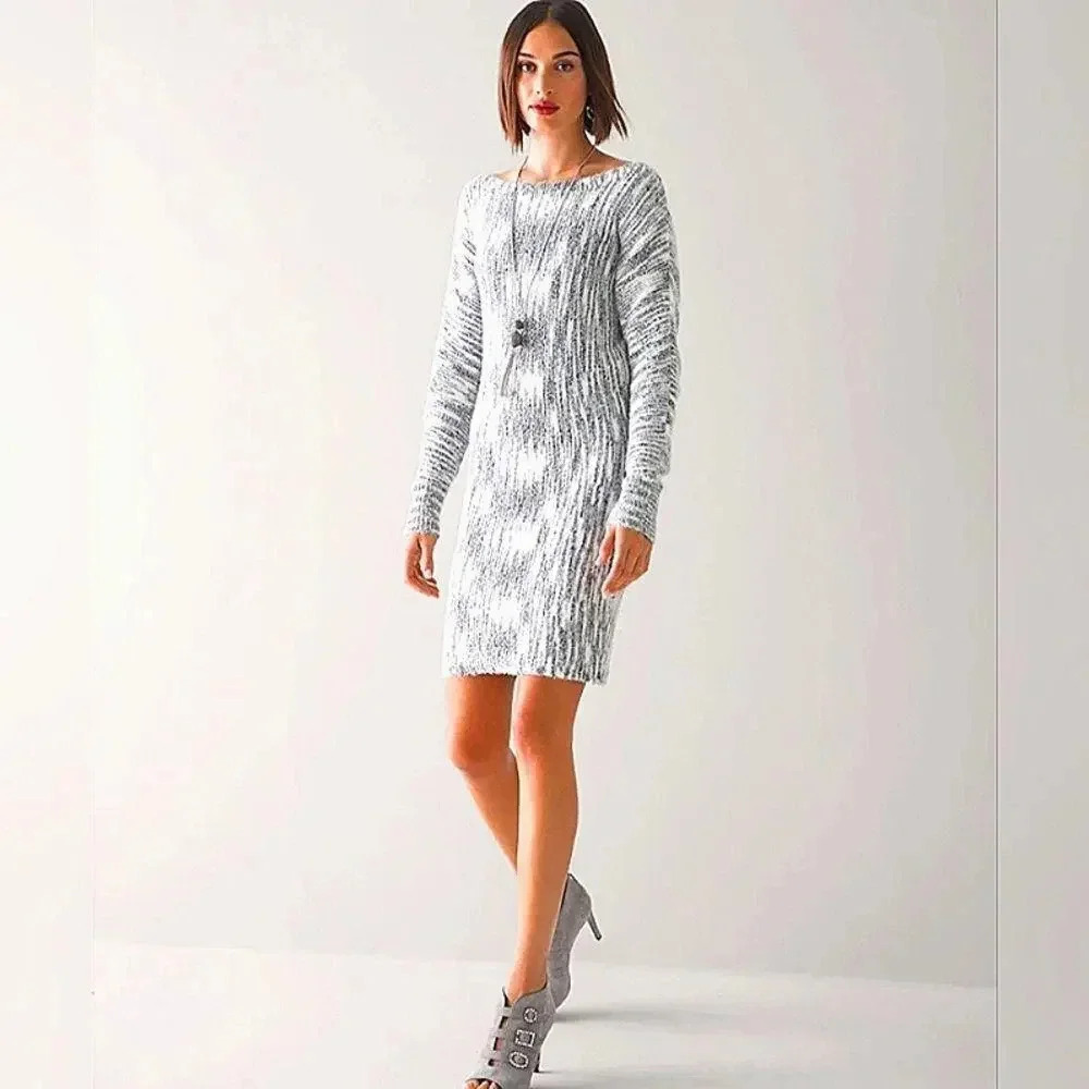 Nwot White House Black market Spacedye Sweater Dress